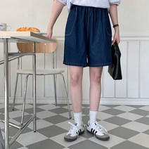 린다샵 카니슈 스티치 5부 청반바지-cppt11810k32