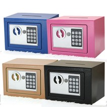 OJD595484[MJ무역] 가정용 사무용 미니 금고, 금고 17E 지페투입형 블루