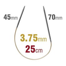 addi Easy Knit １0-inch (25cm) Circular Knitting Needle (US 5), 1