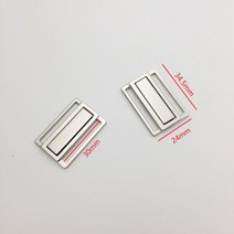 30sets 브래지어 금속 전면 폐쇄 수영 버클 백 후크 클립 가터 의류 액세서리 용 빠른 버클 리폼 수선, 금, 30mm