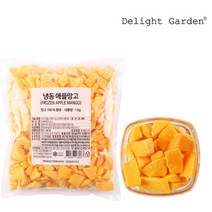 [딜라잇가든]냉동 애플망고(스무디컷)1kg x 3, 1kg, 3개
