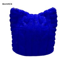 비니 암환자 대머리 두건 등산용 모자BomHCS-핸드메이드 니트 고양이 모자 여성 행진 퍼레이드 귀 비니