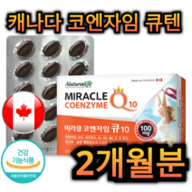 캐나다 직 수입 코엔자임 큐텐 60캡슐 2개월분 항산화 혈압 감소 혈당 조절 비타민 C E 피로 회복 노화 방지 예방 심장 건강 가족 부모님 어르신 노인 중년 남성 여성 주부, 300캡슐 (10개월분)