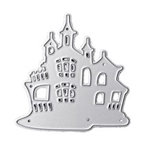 금속 절단 스텐실 크리스마스 성 다이 컷 Xmas House 템플릿 핸드 크래프트, 3065