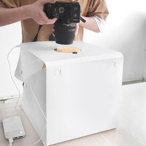 포토박스 미니 스튜디오 촬영박스 22cm 업그레이드 사진 상자 휴대용 라이트 탁상 텐트