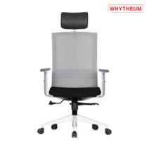 와이디엄 공부 수험생 책상 컴퓨터 사무실 사무용의자 UM-CH01, 화이트_블랙 UM-CH01