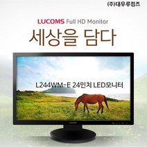 대우 루컴즈 L244WM-E 듀얼모니터 FHD1920X1080 CCTV 노래방연결
