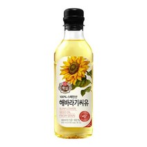 CJ 백설 해바라기씨유 500ml 식용유 업소용식용유 식자재 1세트