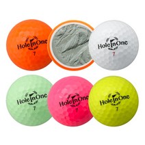 홀인원브랜드 정품 3피스 1구 골프볼 골프공 컬러볼 홀인원기념품 홀인원기원 선물, 핑크