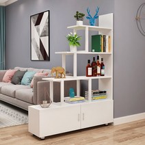 현관 공간분리가벽 DIY 수납장 인테리어파티션 진열장, DIY 너비140cm 블랙프레임 화이트