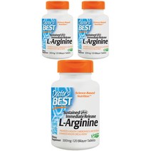 닥터스베스트 L-아르기닌 500mg 바이레이어 타블렛, 120개입, 3개