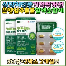 혈행건강 개선 기억력 혈행엔징코 징코 혈행건강 혈액순환개선제 혈행개선 필수 영양제 다리 손 발 저림 하체 중년 맞춤 데일리 뇌건강 징코정 식약처인증 판토텐산 비타민B 에너지 혈행건강 알라닌 부모님 선물