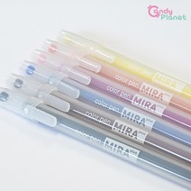 [당일출고] 6색 10색 컬러 젤펜 젤리 볼펜 0.5mm 세트 필기구, [ET034]캔디컬러젤펜, 6개입