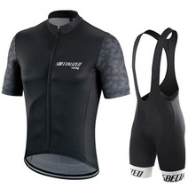팀 블랙 레드 사이클링 의류 자전거 저지 남성 여름 유니폼 20D 젤 패드 반바지, 4XL, Summer Cycling set 9