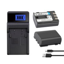 대용량 NB-2L 배터리 캐논 Rebel XT XTi 350D 400D G9 G7 S80 S70 S30 S40 S45 S50 S60 HV40 배터리 충전기, 01 1Charger 2Battery