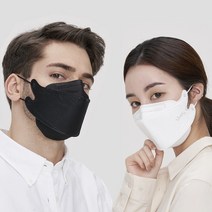 라이블리 에어셀나인 국산 KF94 숨쉬기편한 귀안아픈 고급 개별포장 마스크, 중형 화이트 10매