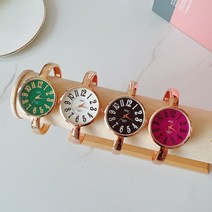 클래식 빅 원형 뱅글 손목시계