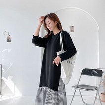 [주문폭주/빅사이즈] A라인 주름잔줄원피스