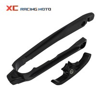 바이크 오토바이 체인 슬라이더 스윙 암 가이드 KTM 125-500cc XCW EXC - Husqvarna FC FE 250 350 450 FE3, 03 Black 2 Piece Set