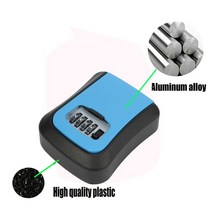 월드직구센터 비밀 금고 알루미늄 코드 암호 키 잠금 상자 보관 키 벽 장착 키, 1