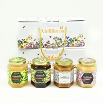 멜리페라스 멕시코산 고급천연순생꿀 멀티팩 - 100% 고급천연순생꿀 340g x 2개, 1박스, 산딸기꽃꿀 340g + 아보카도꽃꿀 340g