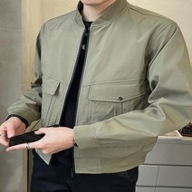 캐주얼 지퍼 파일럿 재킷 야구 코트 빅 포켓 봄버 플러스 사이즈