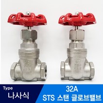 STS 스텐 나사식 글로브 밸브 KC 10K 32A