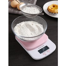 홈베이킹 가정용 고품질 구운 식품 소형 계량 Q-WEIGHT 전자 주방 저울 그램 무게, [3] 분홍색