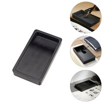 벼루 서예 1 pc 액세서리 휴대용 양면 잉크 슬래브 액세서리 도구, 검은색