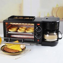 가정용 반죽기 카페 거품기 휘핑기 제빵기 다기능 완전 자동 커피 머신 전기 빵 아침 식사 기계 3 in 1 메이커 베이킹 오븐 프라이드 에그, 유럽 ​​연합