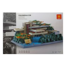 폴링워터 블록 건축물 블럭 1220pcs 난이도 중 블록