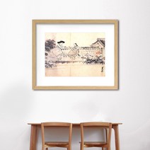 나봄갤러리 혜원 신윤복 두여인 액자, 3.내츄럴 액자