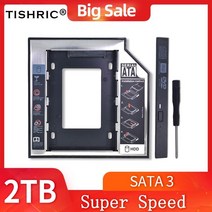 tishric 2nd hdd 캐디 9.5mm12.7mm sata 3.0 하드 디스크 드라이브 인클로저 2.53939 노트북 cd dvd-rom용 ssd 케이스 상자 optibay, 12.7mm HDD 캐디
