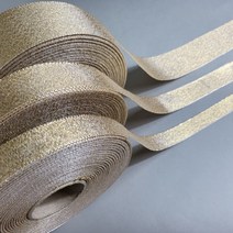은은하게 반짝이는 꽃 화분 장식용 포장용 리본 45m, 선택→골드, 본상품선택 골드_40mm