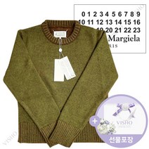 [메종마틴마르지엘라] [메종 마르지엘라]【무상교환/무상반품】전사이즈 니트 크롭 크루넥 스웨