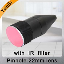HD 2.0 메가픽셀 22mm 핀홀 렌즈 CCTV 카메라 M12 마운트 이미지 포맷 1/2F1.6 IR 필터 포함 고정 조리개