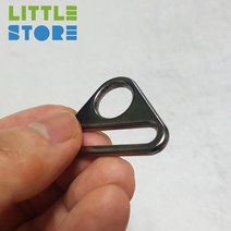 원형 삼각링 30mm 흑니켈 조리개 가방 연결고리 핸드메이드 부자재 텐트 타프 스크린 용품 스트랩, 원형삼각링 흑니켈색상 30mm