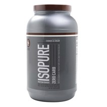이소퓨어 제로 카브 프로틴 파우더 단백질 보충제 쿠키 & 크림, 1.36kg, 1개