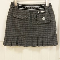 루이까스텔 NC13 A라인 로고밴드 플리츠 SQ 3LCSQ044B