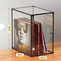 LP수납장 보관함 진열장 레코드 폭좁은보관대 lp 수납장 엘피장, FREE, 알루미늄 프레임(투명)