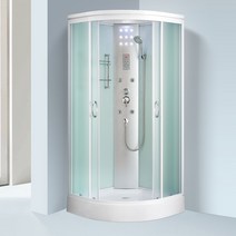병원 기숙사 간이 샤워부스 샤워룸 숙소 욕실 조립식, 80표준버전투명유리D1-80x80T