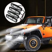 DaiFu 차량 장착용 LED 써치라이트 48와트 화물차 작업등 후진등 안개등 보조등, 4PCS