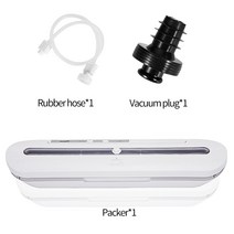 가정용 진공 포장기 실링기 음식 간편한 진공포장 씰링기 밀봉기, white2pcs+220V