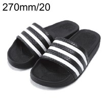[특] PVC 삼선슬리퍼 실내화 270mm 검정 국내생산 20켤레