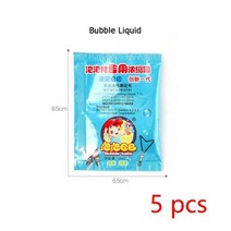 전기 거품 기계 깜박이 빛 음악 자동 송풍기 비누 물 제조 업체 총 어린이 야외 장난감, 5 pcs bubble liquid