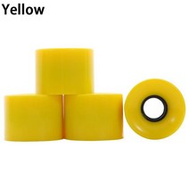 초등학생롱보드 맞춤 22 인치 60x45mm 플라스틱 배낭 스케이트 보드 부품, 노란색