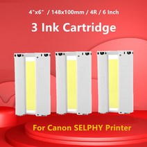 캐논 Selphy 잉크 카세트 KP-108IN 포토 프린터 CP1200 CP1300 CP910 CP900 컬러 잉크 용지 인쇄 6 인치, 05 3 Ink