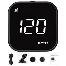 카몬드 자동차 HUD 헤드업디스플레이 계기판 GPS USB타입, 블랙