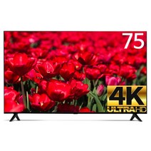 와이드테크 190cm (75인치) 제로베젤 4K UHD TV HDR WT750UHD 티비 기사방문 스탠드설치, 방문설치, 스탠드형