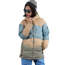 슈가포인트 여자 덕다운 패딩 스키.보드 자켓 ALLEN J - MUSTARD PINE KHAKI 스키/보드복